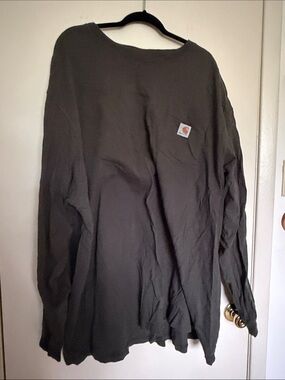 Carhartt Long Sleeve Pocket Tee - Dark Olive